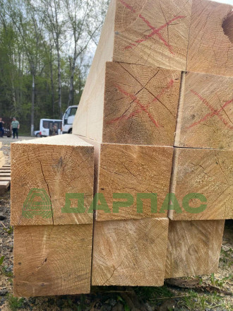 Брус обрезной ГОСТ и ТУ 100 х 100 х 6000