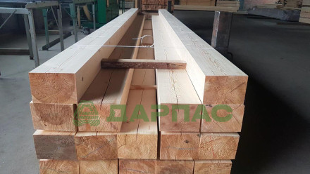 Строганный брус 100x150x6м